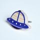 Handmade Pine Wood Spaceship Knob for Kids Furniture